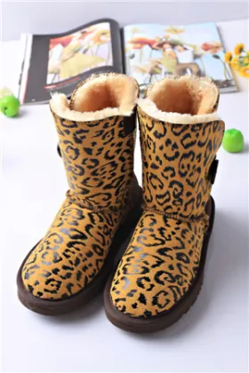 Genuine Cow Leather Warm Ladies Boots