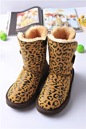 Genuine Cow Leather Warm Ladies Boots