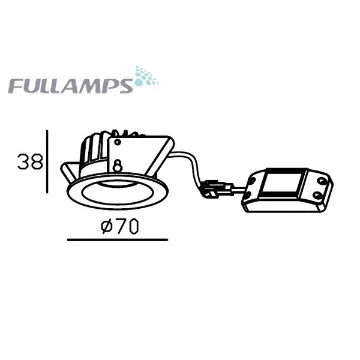 Fullamps 3-33W COB LED Downlight - Original SHARP,CITIZEN,BRIDGELUX