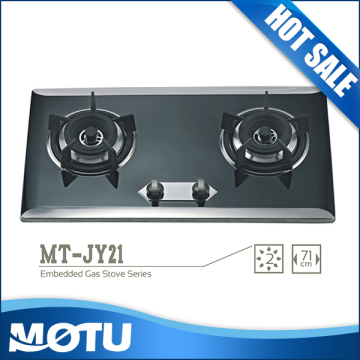 China outdoor portable 2 burner gas stove/gas cooktop with parts