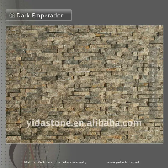 China Nautral Slab Exterior And Interior Wall Culture Stone Dark Emperador