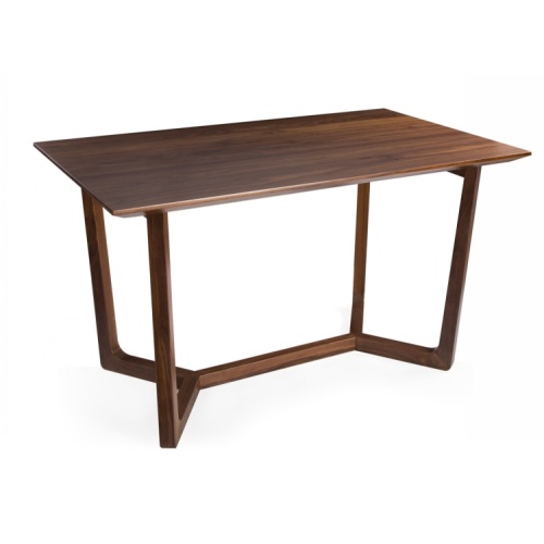 Solid Walnut Wood Restaurant Dining Tables PU Lacquer