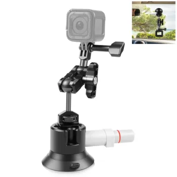 PULUZ Magic Arm with Pump Suction Cup - Aluminum Alloy Camera Mount