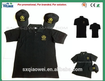 cotton T-shirt polo for embroidered custom logo