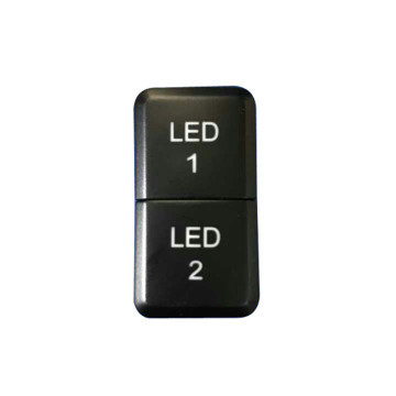 Interrupteur LED à double bouton 12V pour la voiture - ON / OFF pour FJ Cruiser LEDS LEDS LED1 LED2