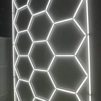 Honeycomb Auto Car Detailing Work Light Bar - 110v/220v Garage Ceiling LED Lights