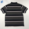 bulk custom printed stripes male polo shirt