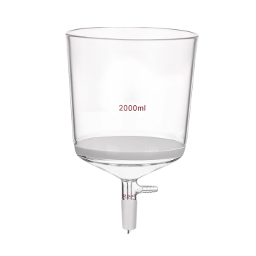 Hergestellt in China hochwertige Laborglasgeräte 2000ml Boro 3.3 Glas Trichter Vakuumfilter Trichter