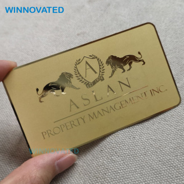 Luxury Etch Waterproof Game Embossing Business Card Logo