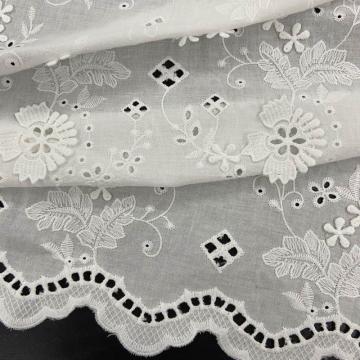 Vivid 3D Inflorescence Eyelet Cotton Embroidery Fabircs