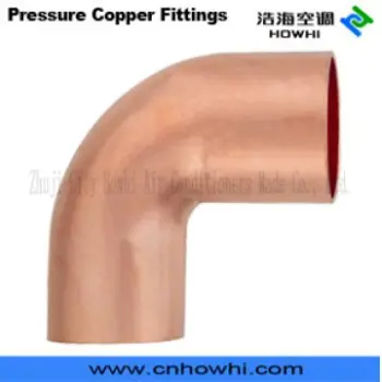 Copper Short Elbow for Refrigeration and Plumbing, ASME/ANSI