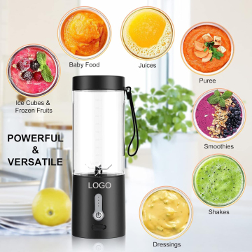 6 Blades Travel Personal Blender Cup with 4000mAh Battery - 530ML Capacity, USB Rechargeable