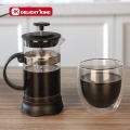 ガラス茶フレンチプレス高品質のコーヒープランジャー