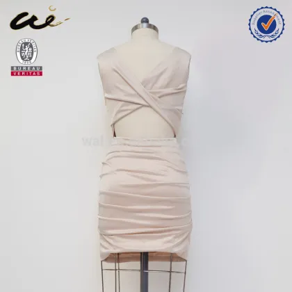 Famous brand gold evening dress