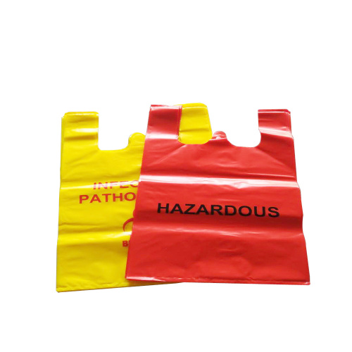 Disposable Grocery Logo Printing Vest Carrier Take out Packaging Plastic Shopping Bag