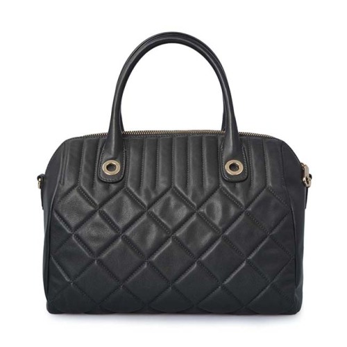 Grid Pattern Big Storage Elegant Leather Tote Bags