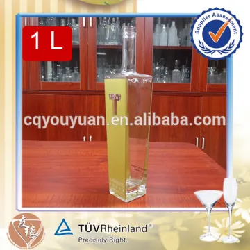 Fashionable 70 cl 75 cl 100 cl empty corkmouth vodka glass bottle liqueur packaging bottle 1 litre