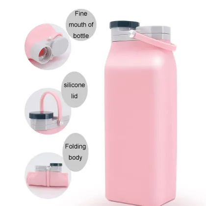 600ML Silicone Milk Bottle: BPA-Free, Collapsible, and Reusable Water Bottle