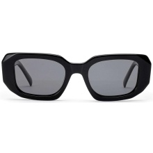 Belieye Thick Black Rectangle Acetate Sunglasses Frame