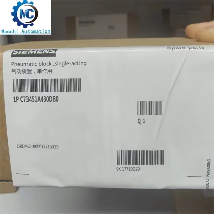 Pneumatic Block Double-Acting C73451-A430-D81 Valve Positioner SIEMENS