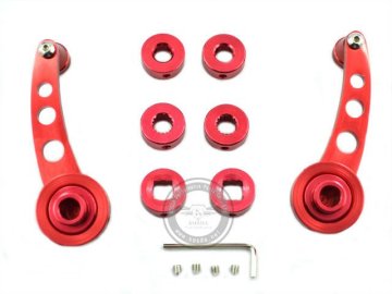 Auto Spare Parts Aluminum Billet Window Winders Crank Handle Red/Blue/Black/Silver