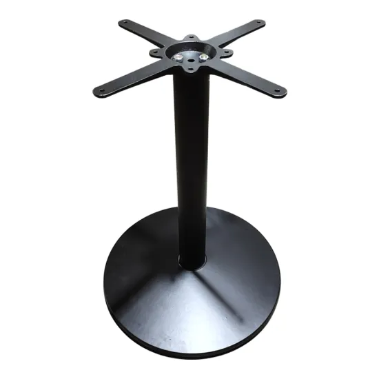 Round Black Cast Iron Restaurant Table Base