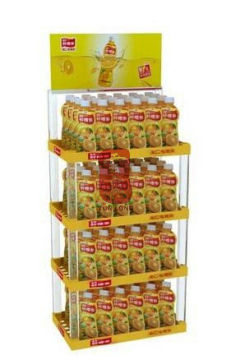 Beverage Floor Display Rack , Supermarket Promotion Equipment