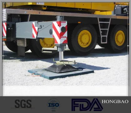 Produce the outlet base,corrosion resistant outrigger pads