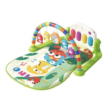 Musical Dinosaur Piano Play Mat: Battery Operated Lighting Piano Mat for Kids
