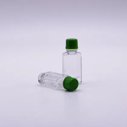 3ml Flat Square Glass Wind Oil Essence Balm Oil Bottle with Cap