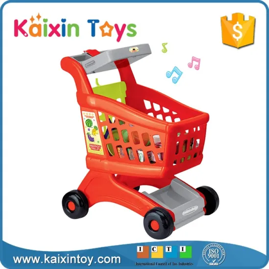 Kids Plastic Shopping Cart Toy With Sound