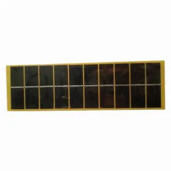PET solar panel, laminated with PCB/2.7W/5V/545mA/10-piece solar cells/polycrystalline/255x77x30mm