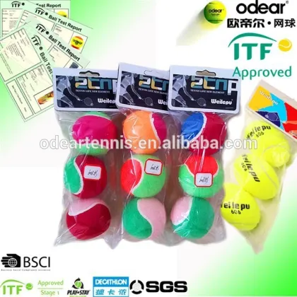 Customized orange tennis ball