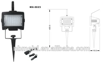 CE ROHS GS approved 63LED rechargeable flood light (5w) super bright