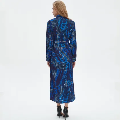 Ladies' Sunshine Satin Printed Dress