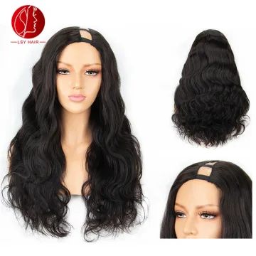 Longshengyuan Body Wavy 130% 150% 180% Density U Part Wigs For Black Women Side Part Human Hair Wigs Indian Remy Hair Wigs