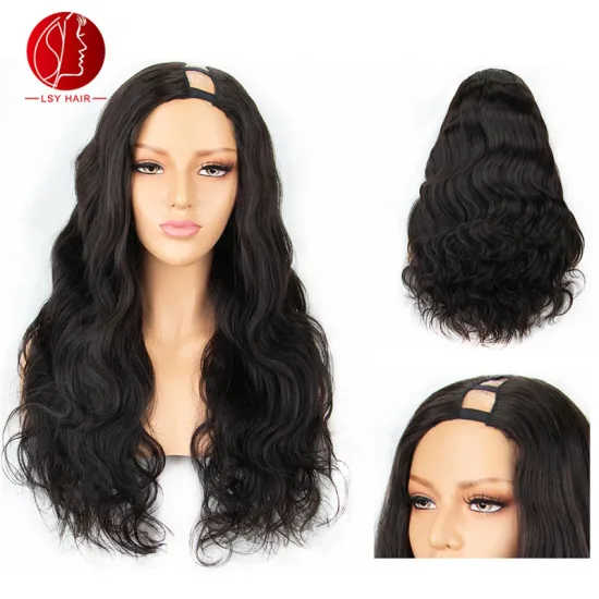 Longshengyuan Body Wavy 130% 150% 180% Density U Part Wigs For Black Women Side Part Human Hair Wigs Indian Remy Hair Wigs