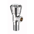 Chromed zinc alloy water saving angle valve