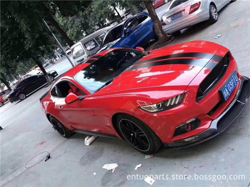 Front Lip Spoiler - Carbon Fiber Head Bumper for Ford Mustang Coupe 2015-2017 AC Style