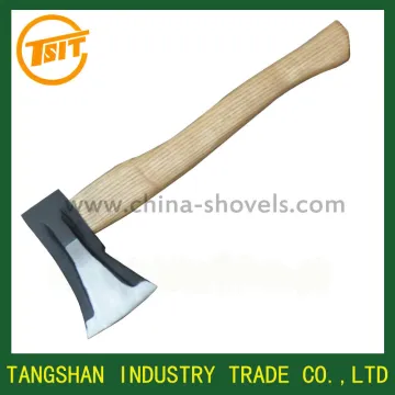 wooden handle military axe