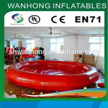 Fashion style red round inflatable water pool for kids