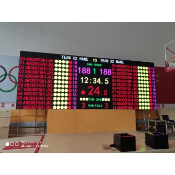 FIBA approved scoreboard LED screen with software