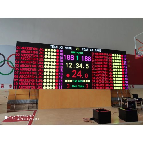 FIBA approved scoreboard LED screen with software