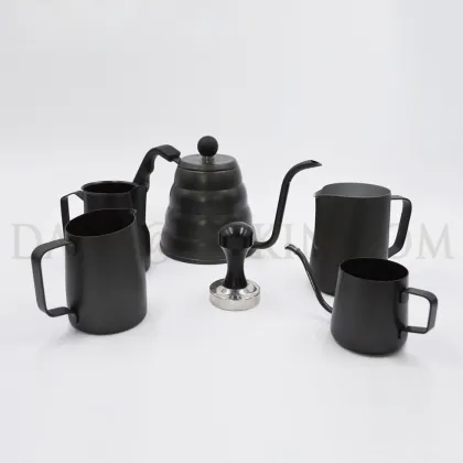 Black Coating Coffee Barista Tool Set