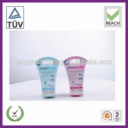 clear shampoo packaging box