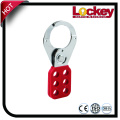 Red Vinyl Coated Safety Lockout Hasp