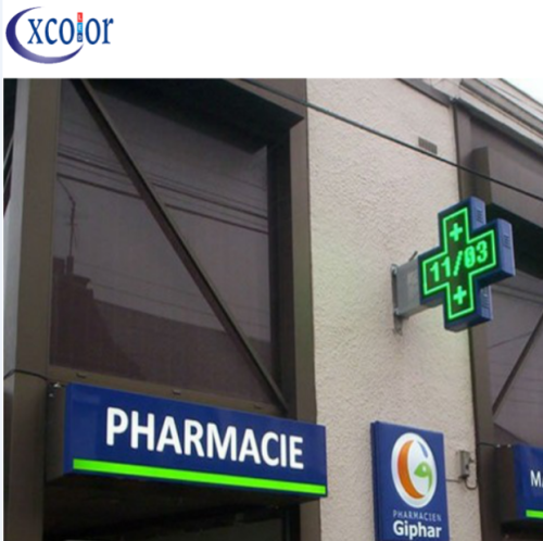 WiFi Control P10 Pharmacy Cross LED Display 100x100 cm