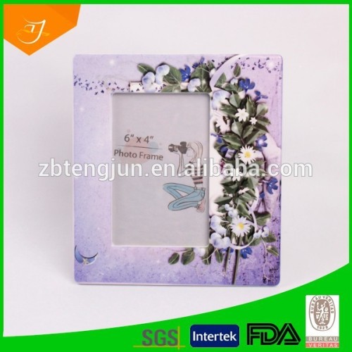 color ceramic photo frame, beautiful customized photo frame, ceramic frame