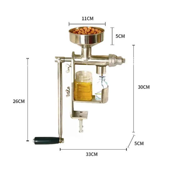Manual Oil Expeller Cold Press Machine Peanut Coconut Oil Extraction Machine