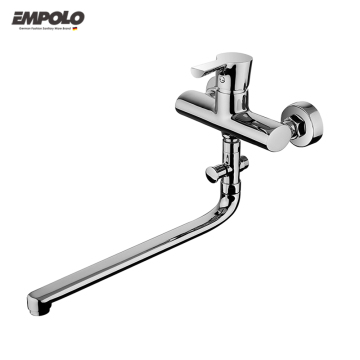 Modern Brass Bath Shower Faucet with Exposed Spout